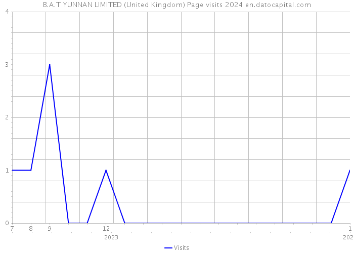 B.A.T YUNNAN LIMITED (United Kingdom) Page visits 2024 
