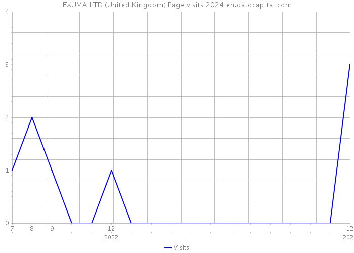 EXUMA LTD (United Kingdom) Page visits 2024 
