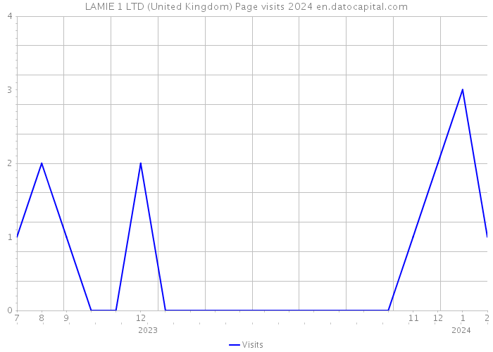 LAMIE 1 LTD (United Kingdom) Page visits 2024 