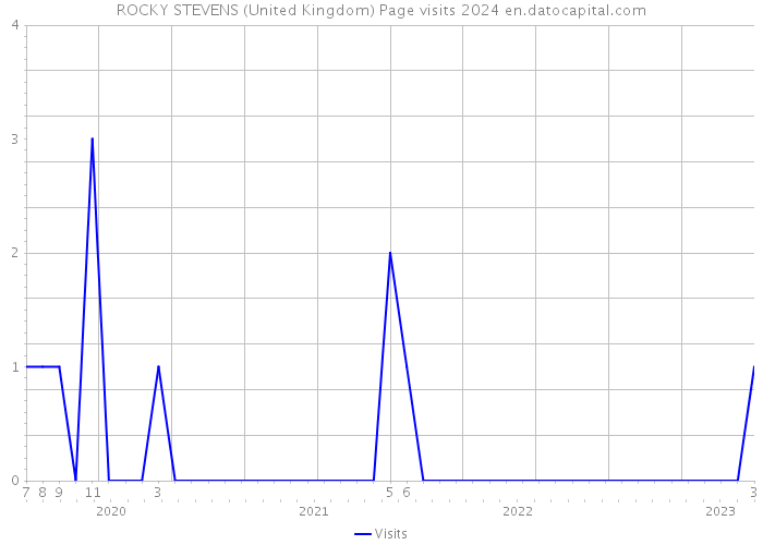 ROCKY STEVENS (United Kingdom) Page visits 2024 
