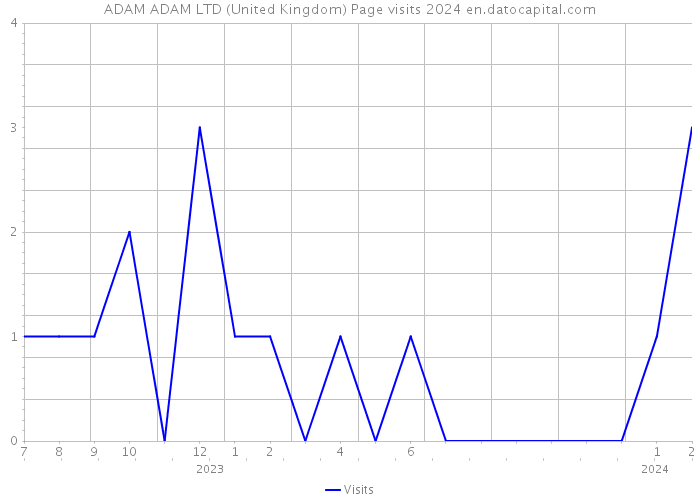 ADAM ADAM LTD (United Kingdom) Page visits 2024 
