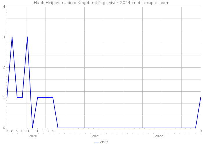 Huub Heijnen (United Kingdom) Page visits 2024 