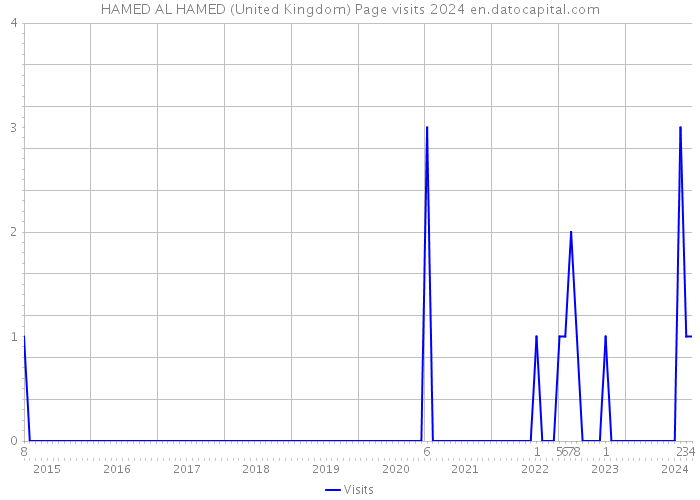 HAMED AL HAMED (United Kingdom) Page visits 2024 
