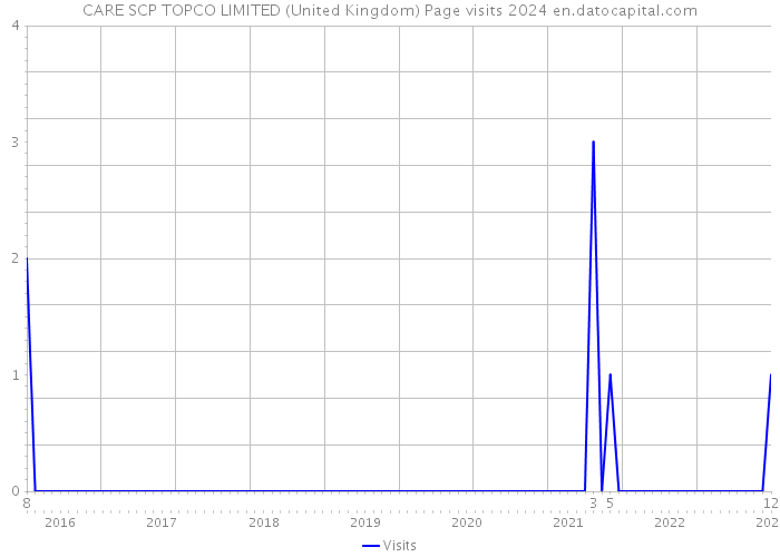 CARE SCP TOPCO LIMITED (United Kingdom) Page visits 2024 
