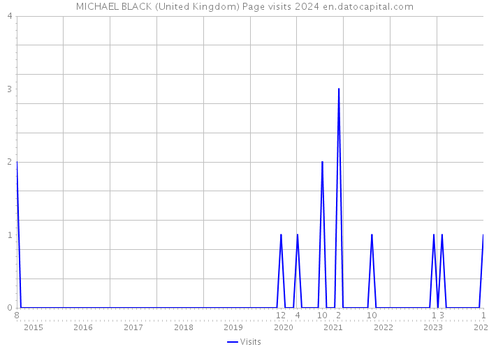 MICHAEL BLACK (United Kingdom) Page visits 2024 