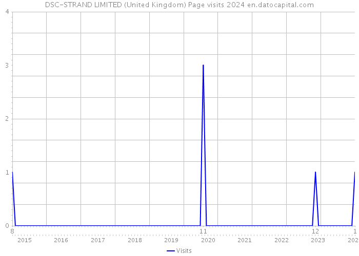 DSC-STRAND LIMITED (United Kingdom) Page visits 2024 