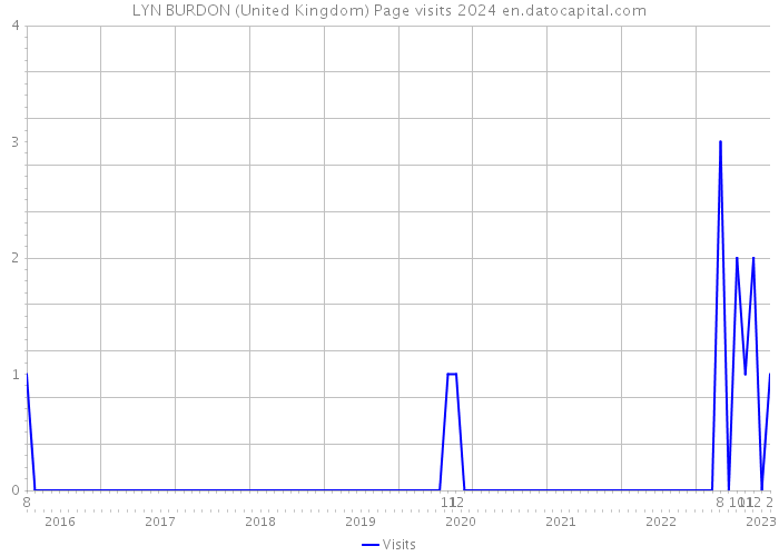 LYN BURDON (United Kingdom) Page visits 2024 