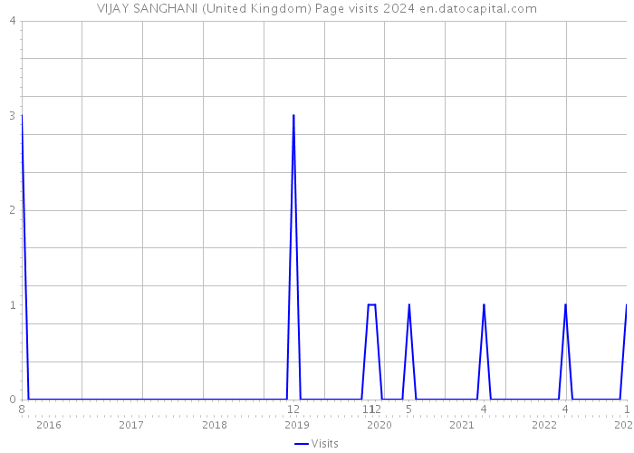 VIJAY SANGHANI (United Kingdom) Page visits 2024 