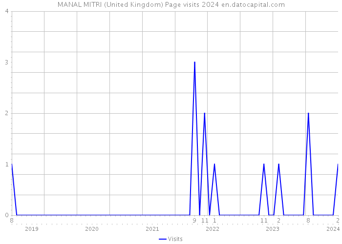 MANAL MITRI (United Kingdom) Page visits 2024 