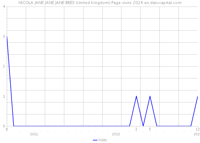 NICOLA JANE JANE JANE BEES (United Kingdom) Page visits 2024 