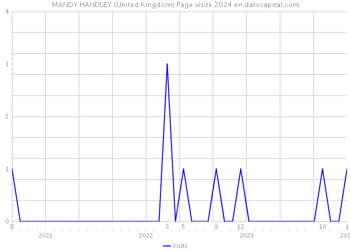 MANDY HANDLEY (United Kingdom) Page visits 2024 