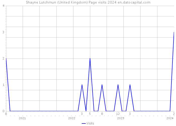 Shayne Lutchmun (United Kingdom) Page visits 2024 