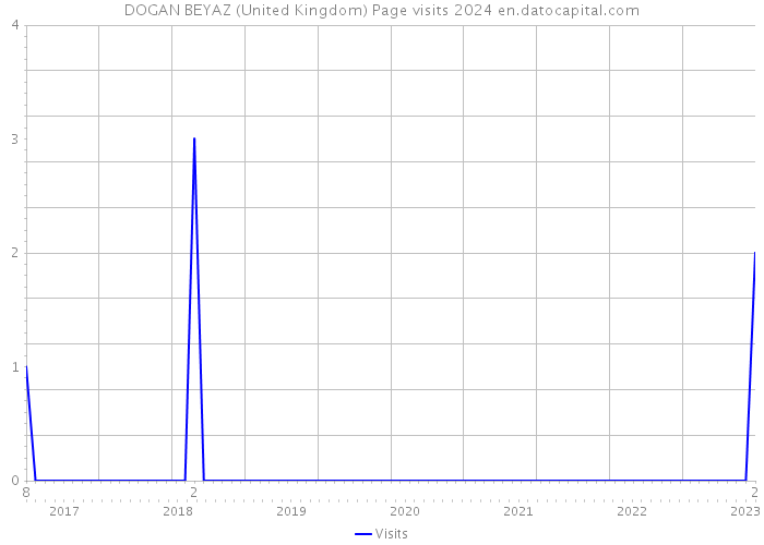 DOGAN BEYAZ (United Kingdom) Page visits 2024 