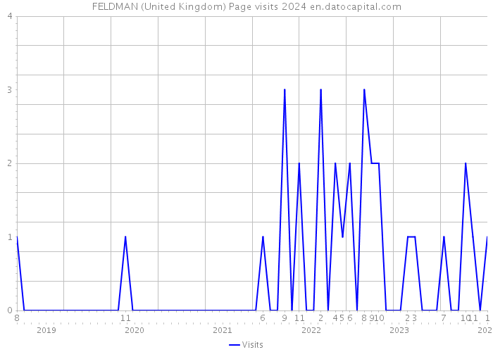 FELDMAN (United Kingdom) Page visits 2024 