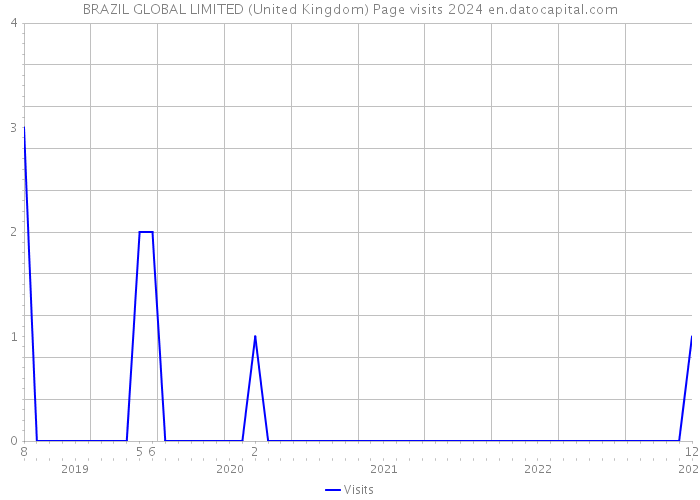 BRAZIL GLOBAL LIMITED (United Kingdom) Page visits 2024 
