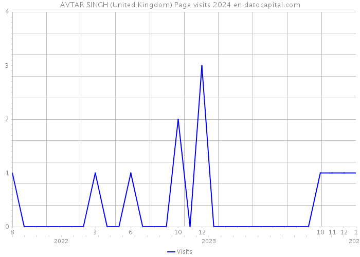 AVTAR SINGH (United Kingdom) Page visits 2024 