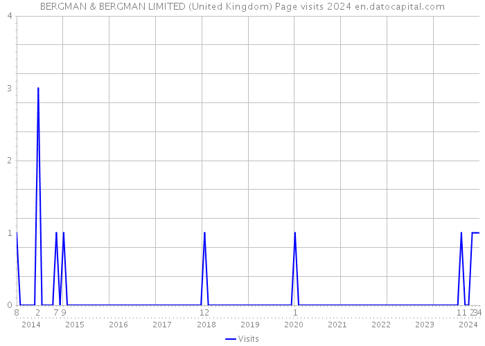 BERGMAN & BERGMAN LIMITED (United Kingdom) Page visits 2024 