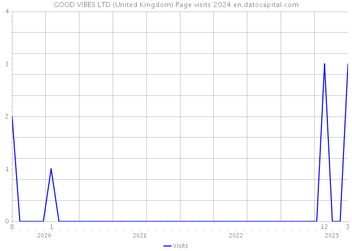 GOOD VIBES LTD (United Kingdom) Page visits 2024 
