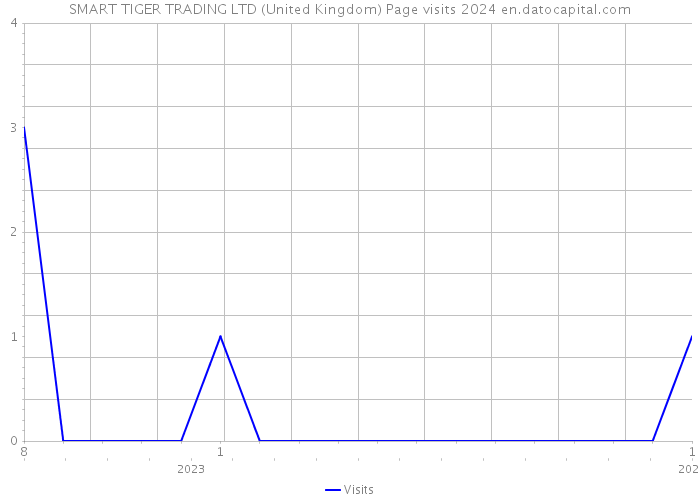 SMART TIGER TRADING LTD (United Kingdom) Page visits 2024 