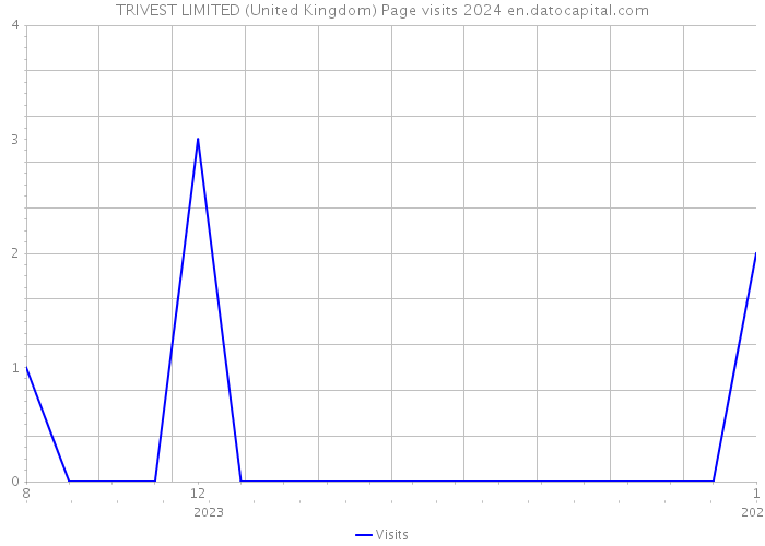 TRIVEST LIMITED (United Kingdom) Page visits 2024 