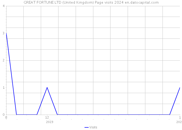 GREAT FORTUNE LTD (United Kingdom) Page visits 2024 
