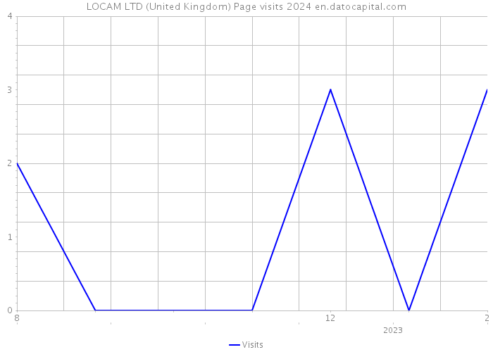 LOCAM LTD (United Kingdom) Page visits 2024 
