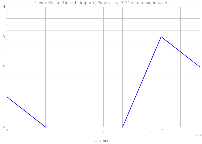 Davide Gelain (United Kingdom) Page visits 2024 