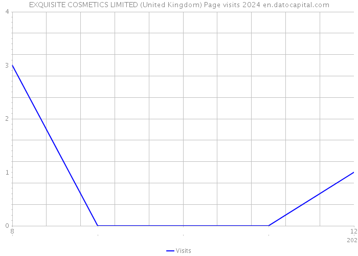 EXQUISITE COSMETICS LIMITED (United Kingdom) Page visits 2024 
