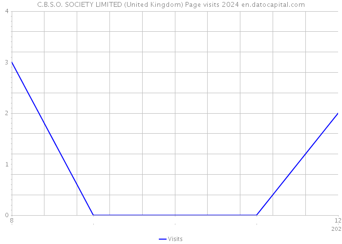 C.B.S.O. SOCIETY LIMITED (United Kingdom) Page visits 2024 
