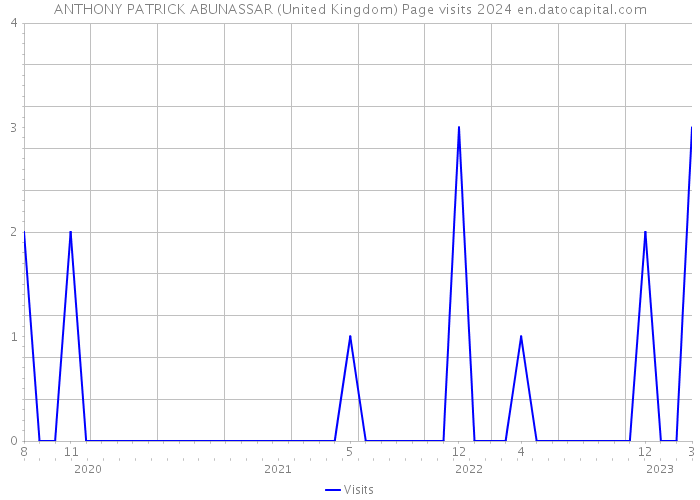 ANTHONY PATRICK ABUNASSAR (United Kingdom) Page visits 2024 