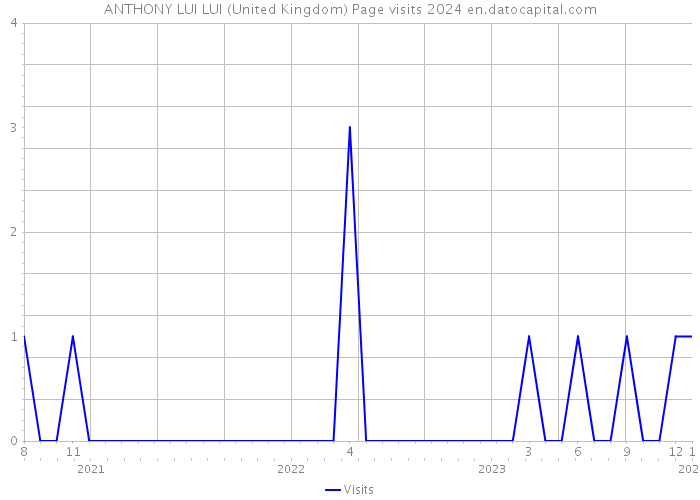 ANTHONY LUI LUI (United Kingdom) Page visits 2024 