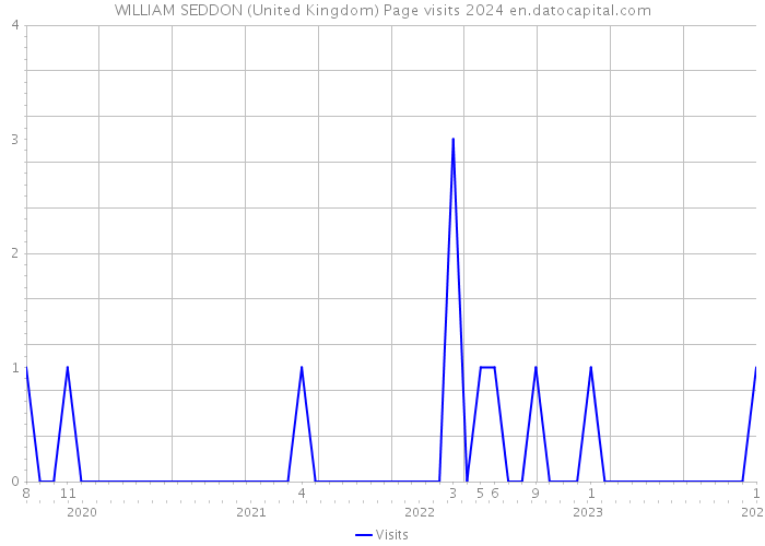 WILLIAM SEDDON (United Kingdom) Page visits 2024 