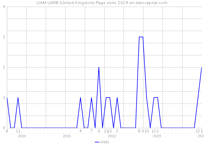LIAM LAMB (United Kingdom) Page visits 2024 