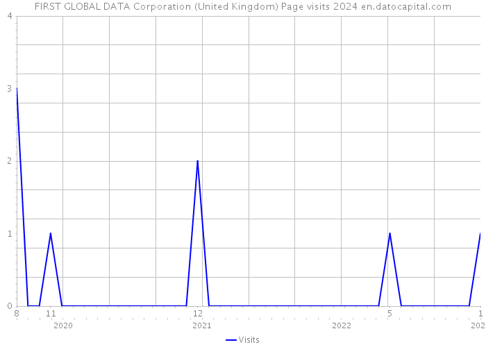 FIRST GLOBAL DATA Corporation (United Kingdom) Page visits 2024 
