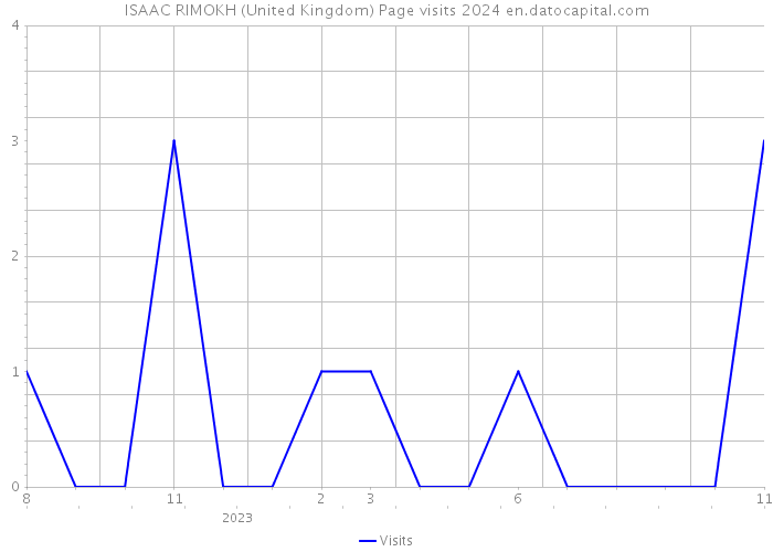 ISAAC RIMOKH (United Kingdom) Page visits 2024 