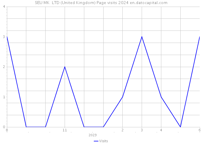 SEU MK+ LTD (United Kingdom) Page visits 2024 