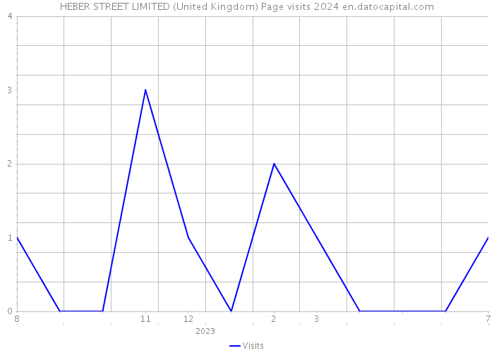 HEBER STREET LIMITED (United Kingdom) Page visits 2024 