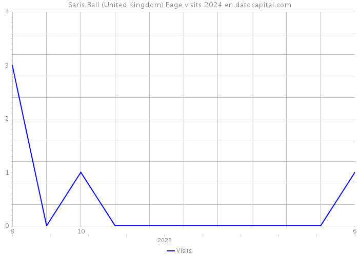 Saris Ball (United Kingdom) Page visits 2024 
