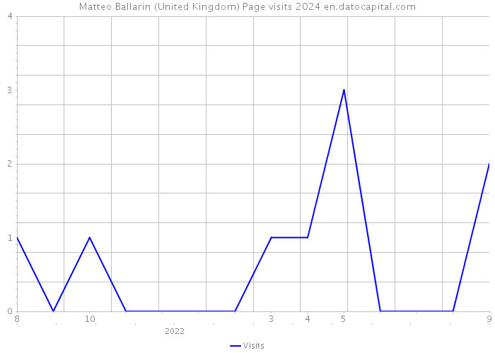 Matteo Ballarin (United Kingdom) Page visits 2024 
