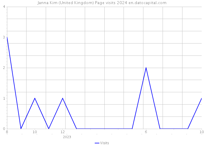 Janna Kim (United Kingdom) Page visits 2024 