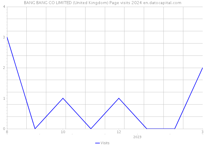BANG BANG CO LIMITED (United Kingdom) Page visits 2024 