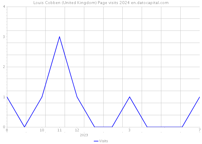 Louis Cobben (United Kingdom) Page visits 2024 
