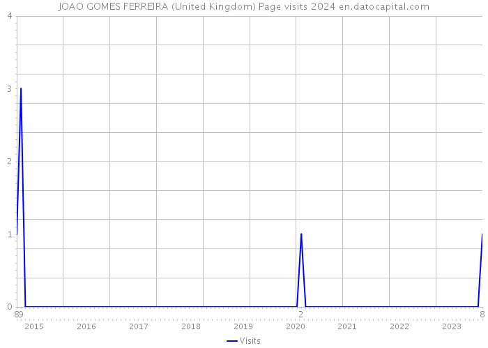 JOAO GOMES FERREIRA (United Kingdom) Page visits 2024 