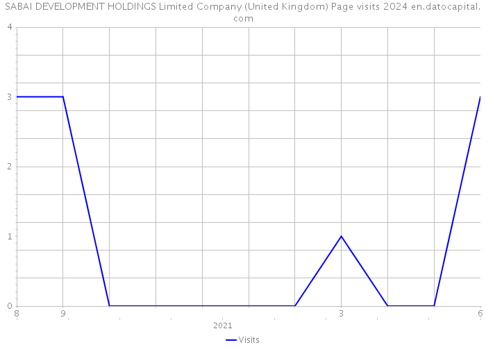 SABAI DEVELOPMENT HOLDINGS Limited Company (United Kingdom) Page visits 2024 