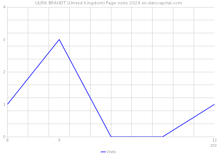 ULRIK BRANDT (United Kingdom) Page visits 2024 