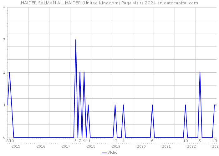 HAIDER SALMAN AL-HAIDER (United Kingdom) Page visits 2024 