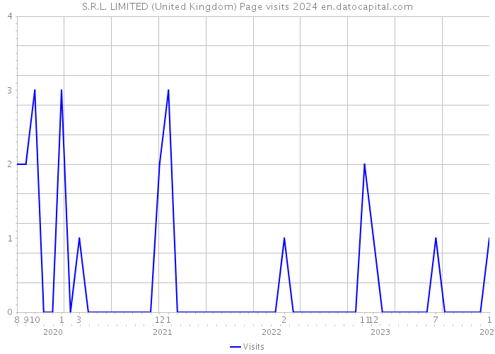 S.R.L. LIMITED (United Kingdom) Page visits 2024 