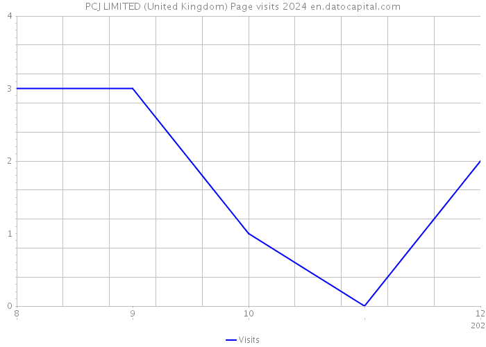 PCJ LIMITED (United Kingdom) Page visits 2024 
