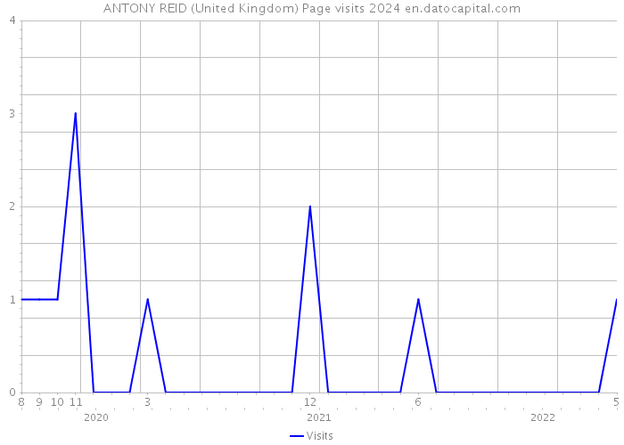 ANTONY REID (United Kingdom) Page visits 2024 
