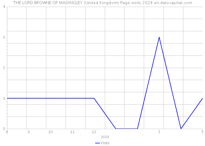 THE LORD BROWNE OF MADINGLEY (United Kingdom) Page visits 2024 